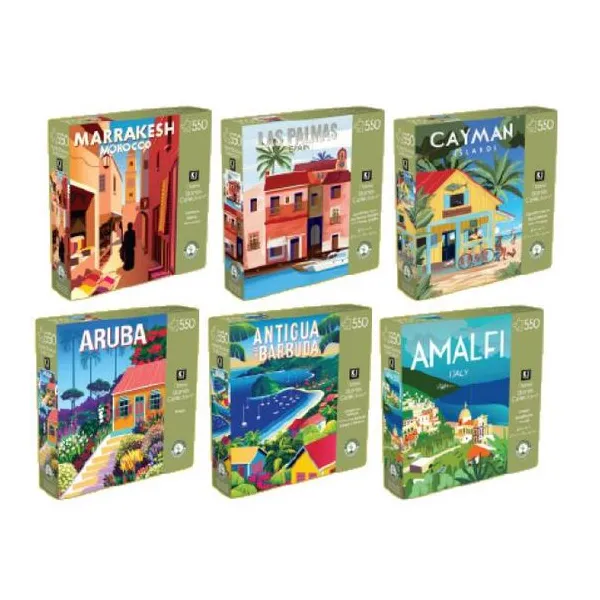 Ki puzzles - rompecabezas colección historias de viajes 550 piezas surtido