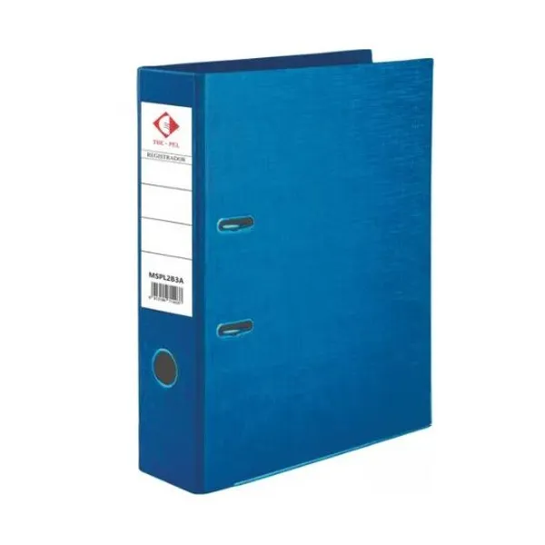 Bibliorato forrado pvc a4 metalizado azul l/ancho 75 mm