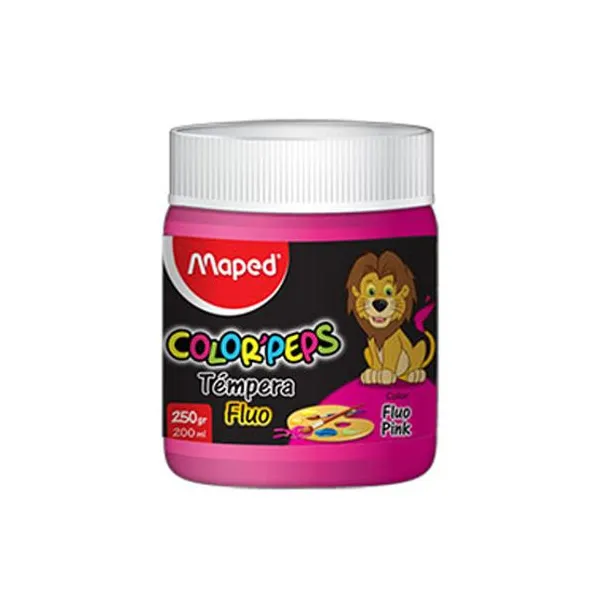 Témpera Maped pote x250 g fluo rosa
