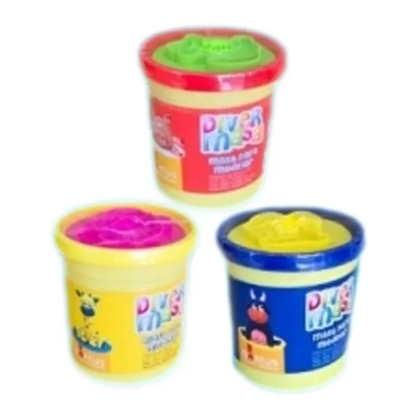 Pote x150 g + molde (rojo, azul, amarillo)