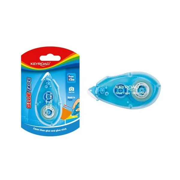 Cinta adhesiva doble faz 8mmx5 mts en blister Keyroad
