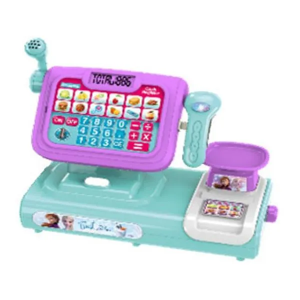 Caja registradora Frozen Disney con luz sonido y calculadora -2 pilas aa -