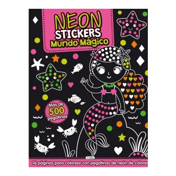 Neon stickers mundo mágico