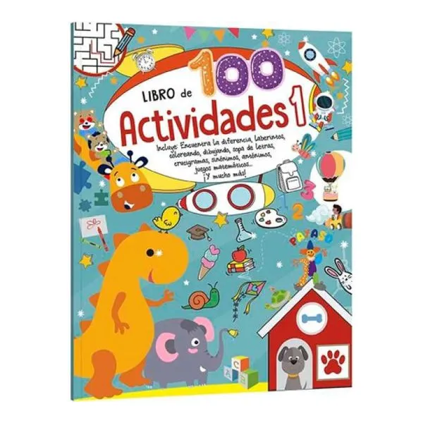 Libro 100 actividades 1 28 21 cm