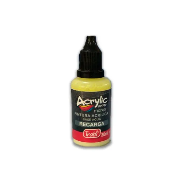Tinta trabi para marcador acrylic pop al agua 30 mlmarfil