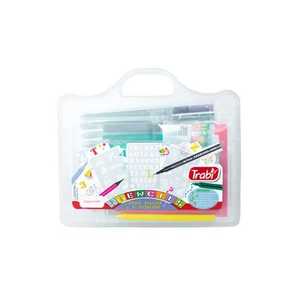 Set didáctico trabi valija super stencils
