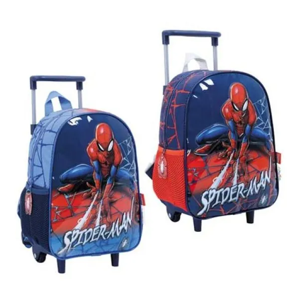 Spiderman web - mochila 12" carro