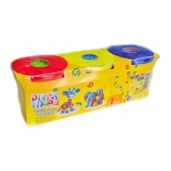 Set 3 potes x150 g con u + 3 moldes.