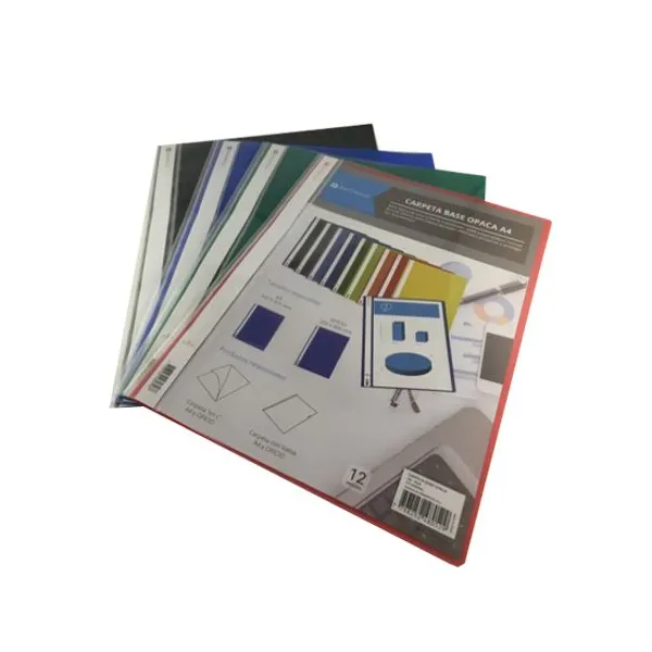 Carpeta base opaca copy plus/binder tamaño oficio x12 unid.azul