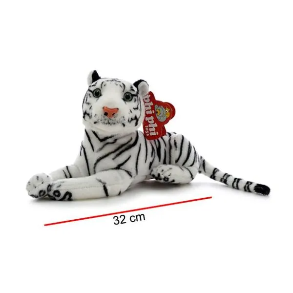 Tigre blanco echado 32 cm