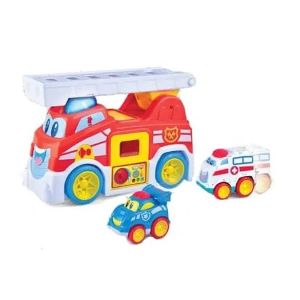 Happy kids vroom vroom fire truck