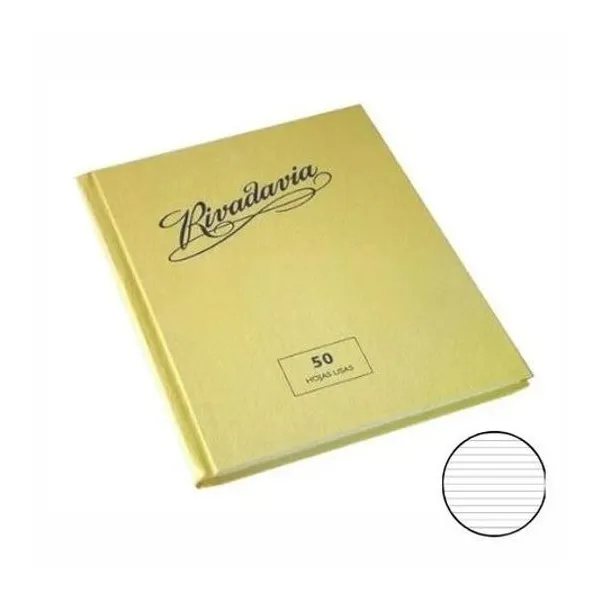 Cuaderno 16x21 rayado t/d tradic. 50h Rivadavia