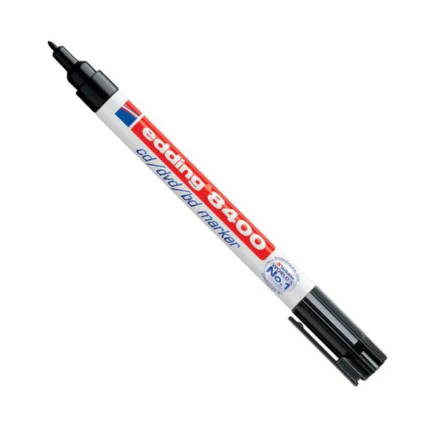 Marcador Edding e 8400 para cd permanente para f.1 mm negro