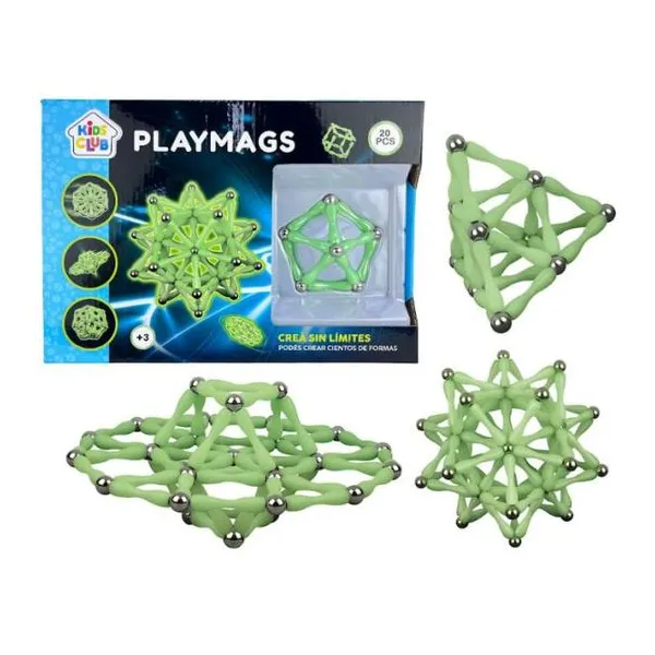 Juego de bloques magneticos 52 pzas 31 x22 x4 cm