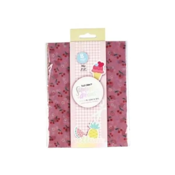 Papel vegetal ibi cfrat vellum summer dreams 96 grs15 x20 cmx 8 hjs.