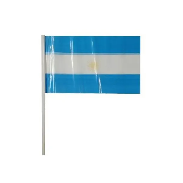 Bandera argentina plástica con sol n.° 2 20x30 cm x1 unidad