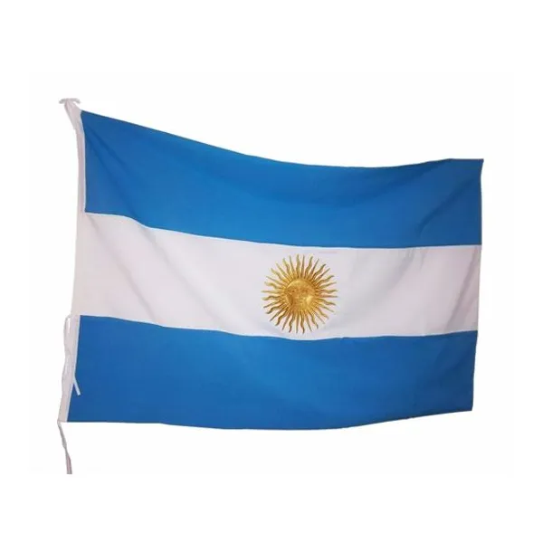 Bandera ceremonia rep.arg.con sol bordado 90 x144 cm