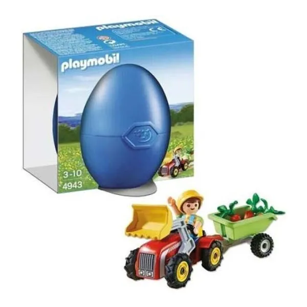 Niño con tractor