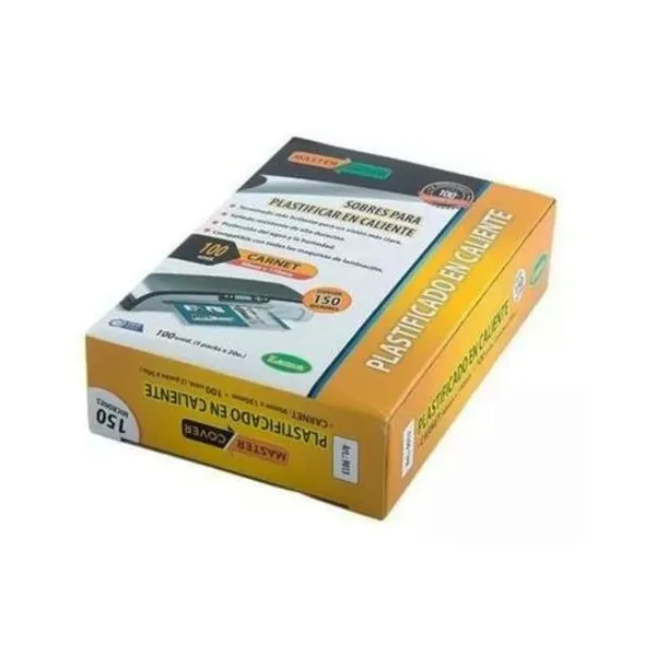 Plastificado caliente para carnet 68x100 mm x100 unidades lama