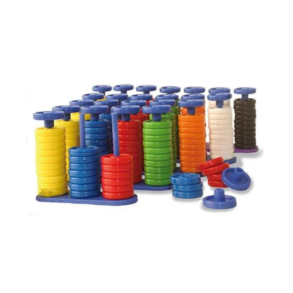 Abaco playstik 7 ejes- 70 fichas de plástico