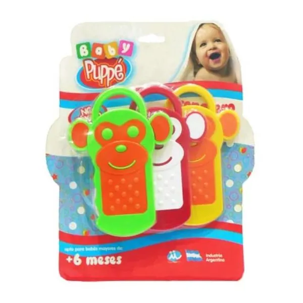 Sonajero monitos en blister