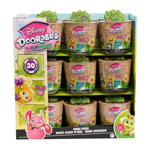 Disney doorables - capsula sorpresa colecionable 7 cm - in full bloom con exhibi