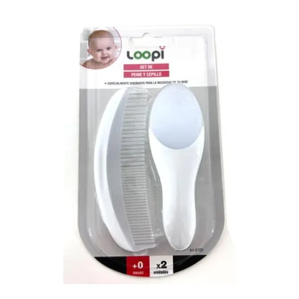 Loopi set de peine y cepillo colores surtidos