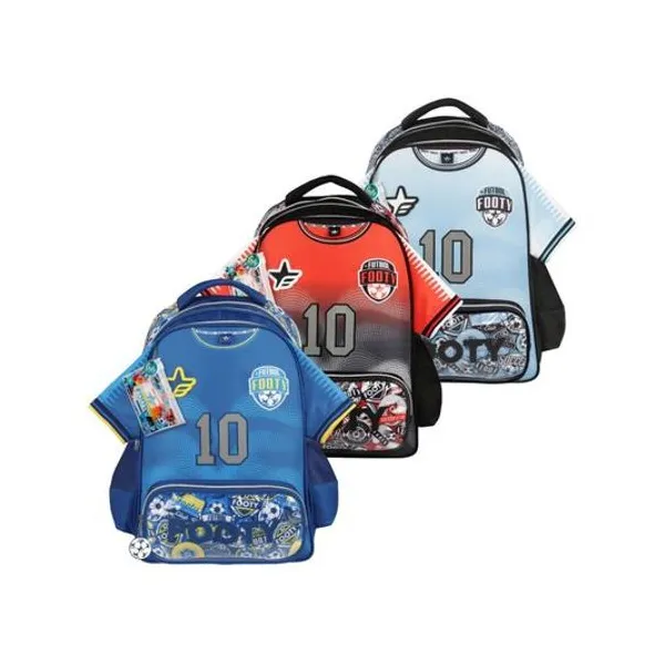Mochila 18" espalda dream team con bolígrafos x1 colores surtidos footy