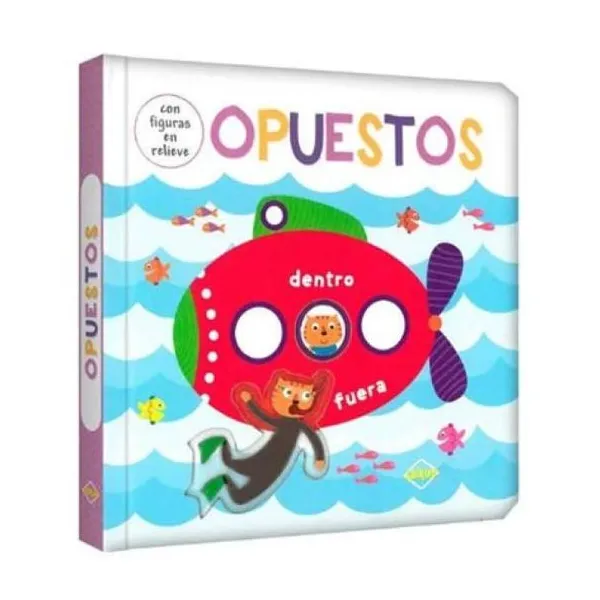 Figuras con relieve - opuestos 18 x18 cm/10 páginas