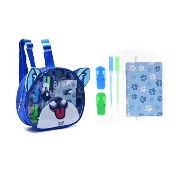 Mochila con set de útiles kawaii kori 21x8x19 cm Skora