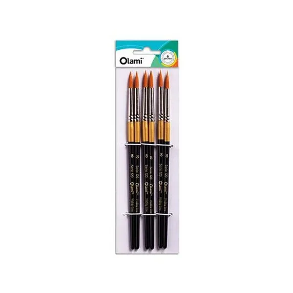 Pincel olami redondo 120 n.° 0 x6