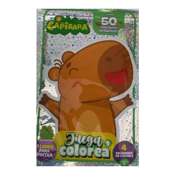Flow pack juega y colorea_fda25 n.° 10 – capibara