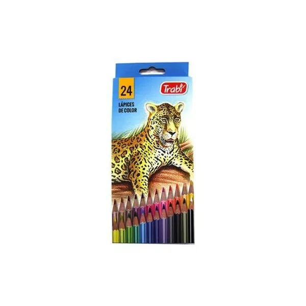 Lápiz de color largo caja x24 pinturita trabi