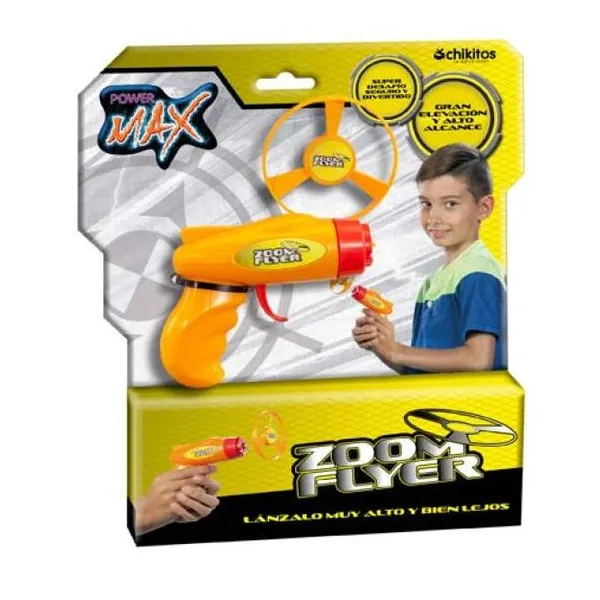 Zoom flyer pistola que lanzan discos volador.