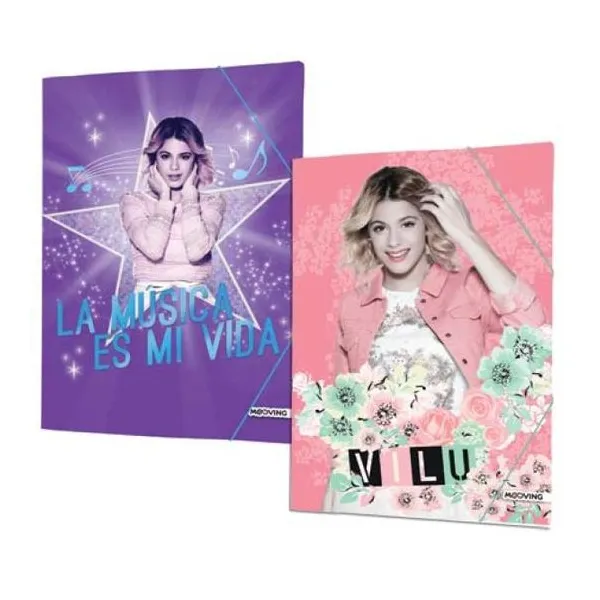 Carpeta oficio,3 solapas 2 i. violetta