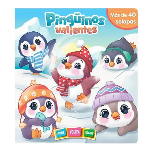 Lee y descubre: pinguinos valientes 28 26 cm