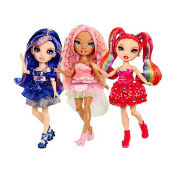 Rainbow high - muñeca 30 cm fashion doll "be dazzling: adeline/vivienne/geneviev