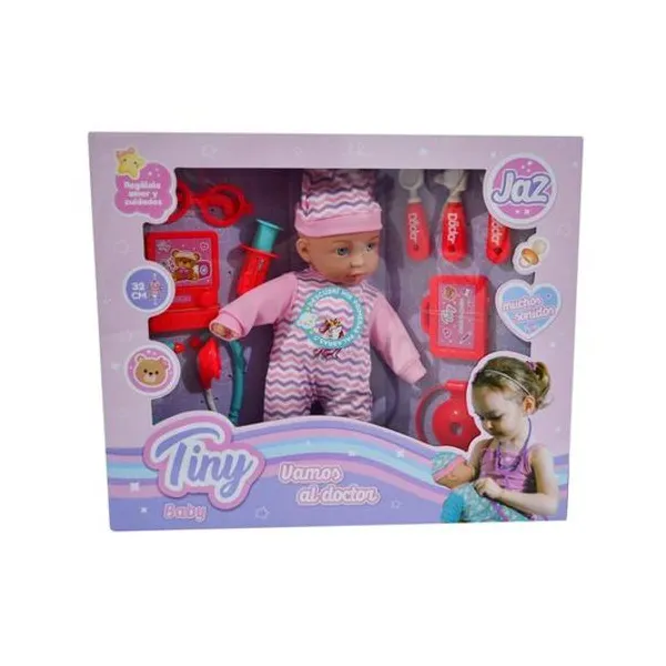 Bebote Tiny vamos al doctor con sonido y accesorios en caja 43x36 cm