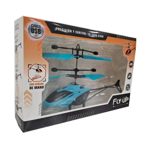 Helicóptero con sensor de mano carga usb