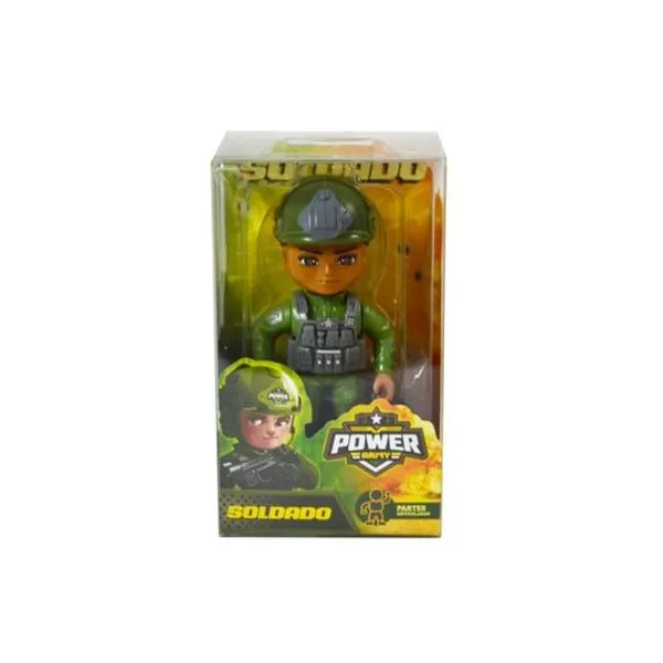 Muñeco mini militar con accesorios 43x33x10 cm