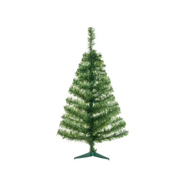 Árbol de navidad clásico verde pie plástico 120 cm
