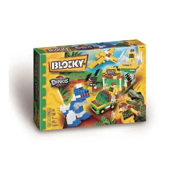 Bloques Blocky dinos carnotaurus y pterodactilo 150 pzas.