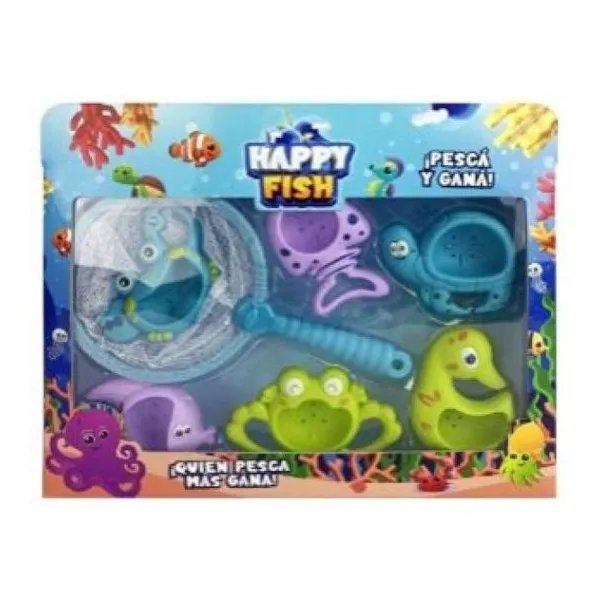 Set de pesca con red (en caja)