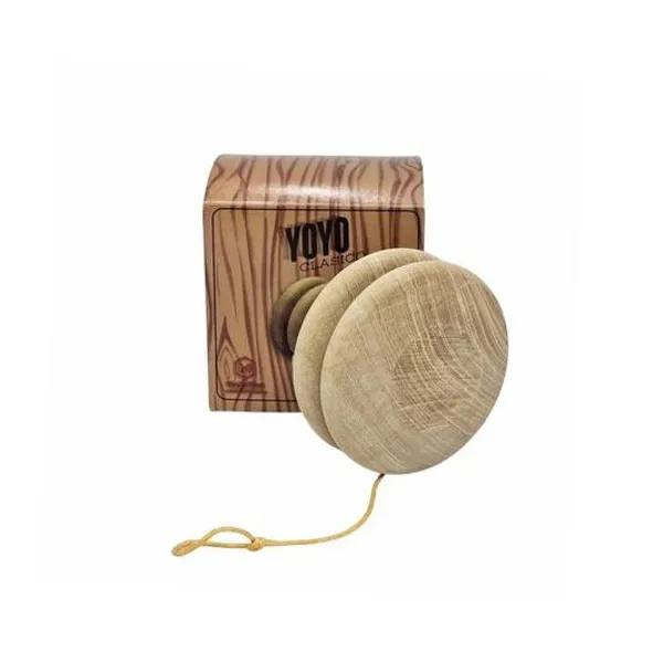 Yoyo de madera clásico 6.5 cm en caja maderplast