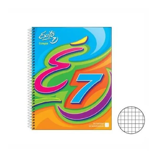 Cuaderno 21x27 cuad t/d con esp 60h colegial Éxito -