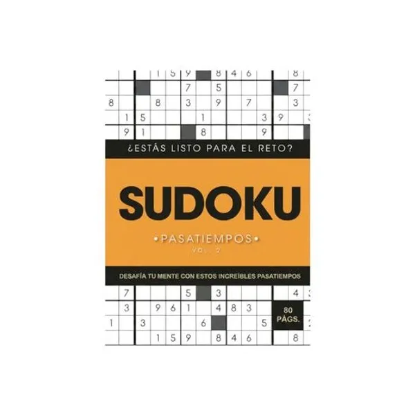 Libro de juegos pasatiempos sudoku volumen 2 19.5x27 cm lado b