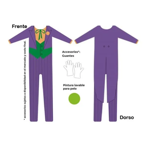 Disfraz joker clásico talle 3
