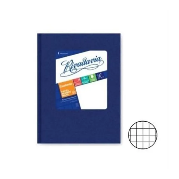 Cuaderno 16x21 cuad 50h t/d araña azul Rivadavia 357810