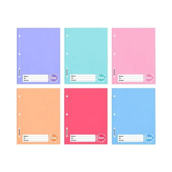 Separador de materias carta pastel x6 inkdrop