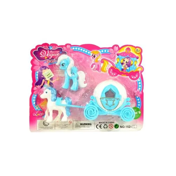 Carruaje con pony en blister 29x19x7 cm